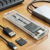 1-10 шт. Прозрачный внешний корпус SSD M.2 NGFF SATA Type C USB 3.1, корпус для жесткого диска 10 Гбит/с, корпус SSD для 2230 2242 2260 2280