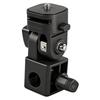 180° Rotatable Cold Shoe Quick Release Light Stand Adapter 1/4" Screw Mount Bracket for Camera Smartphone Video Light Flash