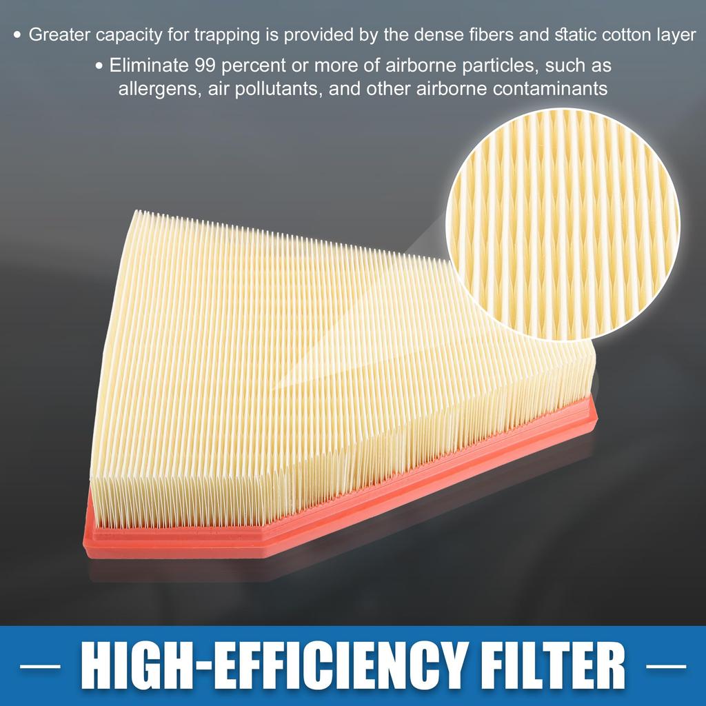 ABSOPRO Cabin Air Car Air Part X X Compatible with BMW 128I L6 Yellow Filter, Filter, Number 13717542294, 10.35" 10.24" 1.93", 3.0L 2008-2013,