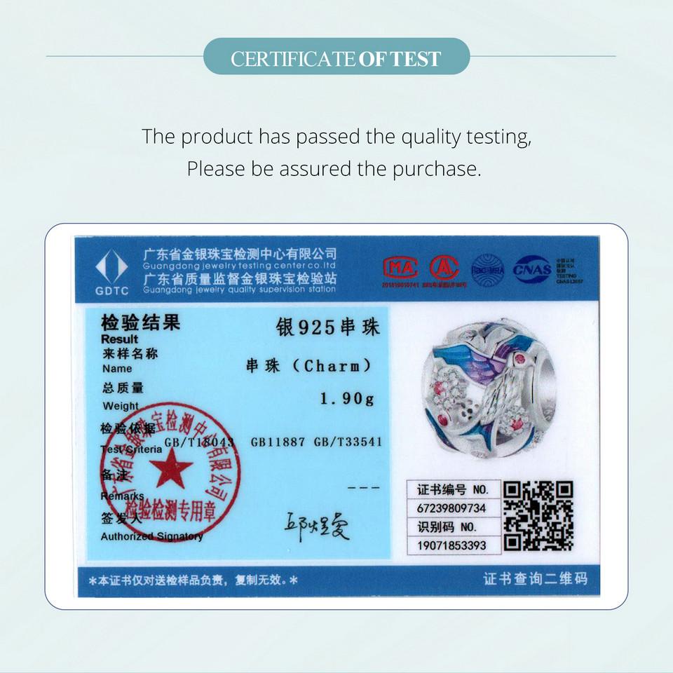 WOSTU Стерлингового серебра 925 пробы, зимородок, очаровательные бусины цвета радуги, подходят для оригинального браслета, ожерелье, сделай сам, изготовление ювелирных изделий, подарок