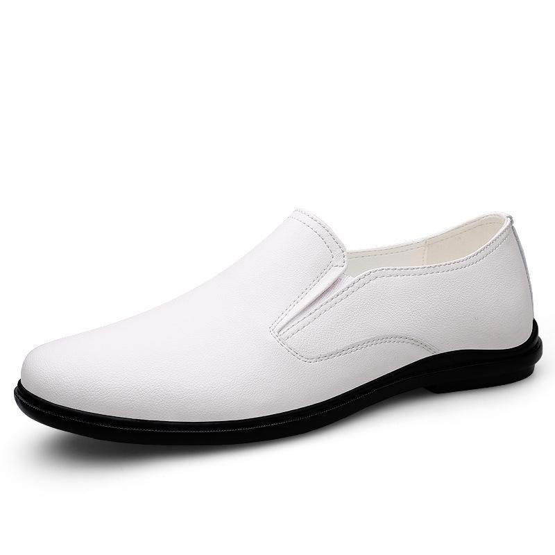 H562 Men'S Shoes Leather Shoes Dress Business Gentleman Flat Casual Shoes Spring And Summer Low-Top Feet Single Shoes