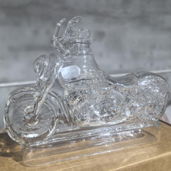 Мотоциклетный стеклянный декантер для виски, графин для вина с дизайном мотоцикла, декоративная бутылка для виски для любителей мотоциклов, для бара, стола, кухни