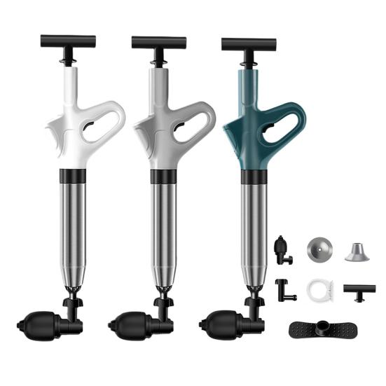 Плунжерный инструмент для удаления засоров сливных труб с барометром в реальном времени Эргономичная конструкция ручки Простой в использовании инструмент для удаления засоров сливных труб