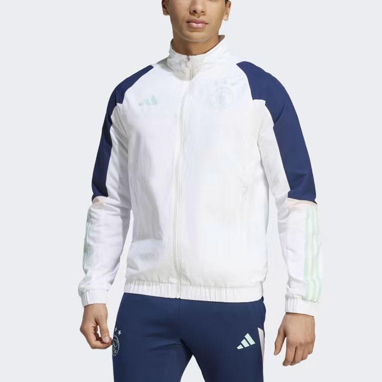 adidas AJAX AMSTERDAM TIRO 23 ПРЕДСТАВИТЕЛЬНАЯ ТРЕК-КУРТКА Куртки и пальто Мужские Белый HZ7767