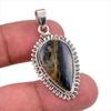 Ювелирный кулон из натурального стерлингового серебра 925 пробы с натуральным драгоценным камнем питерсит 1,50 дюйма R4h21