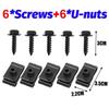 Self Tapping Screw Clips Car Bumper Carbon Steel Fasteners 20pcs Nylon Durable Set for Auto  Shield Panel Fixing