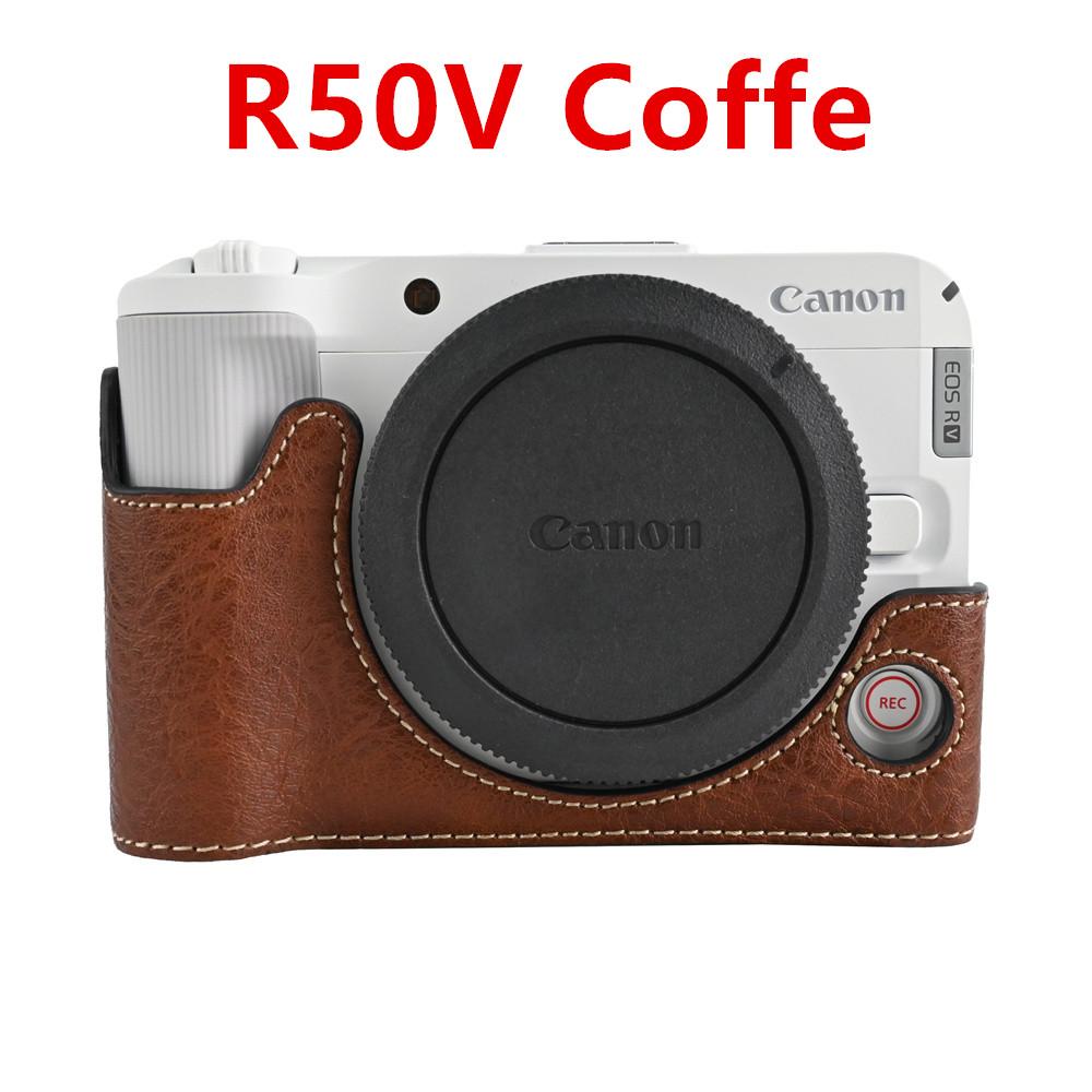Получехол для камеры для Canon EOS R50V R50 R10 200D 200DII PowerShot V1 SX70HS Нижняя крышка с отверстием для батареи из ПУ кожи