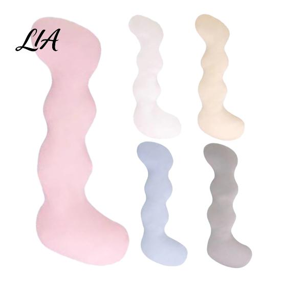 Leg Support Pillow Cooling Body for Adults & Side Sleepers, Breathable L-Shaped Long Full Hugging Pillow, Cushion with Removable Cover