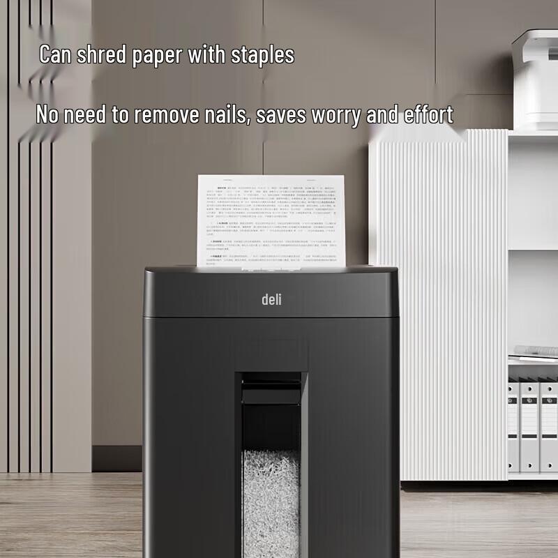 Deli 5-Level High Security Cross-Cut Shredder CN plug (adapter included)