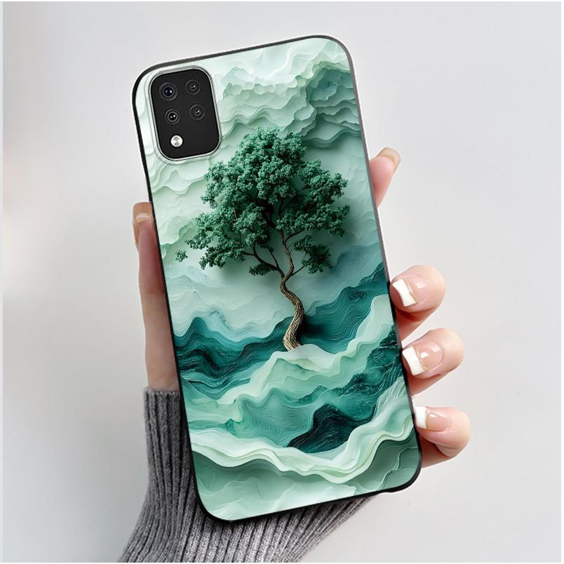 Милый Чехол Для LG K42 Capa LG Q52 Fundas LG K52 Coque LG K62 Печатный Корпус Защитная Крышка Мягкий Силикон Мультяшный Черный Корпус