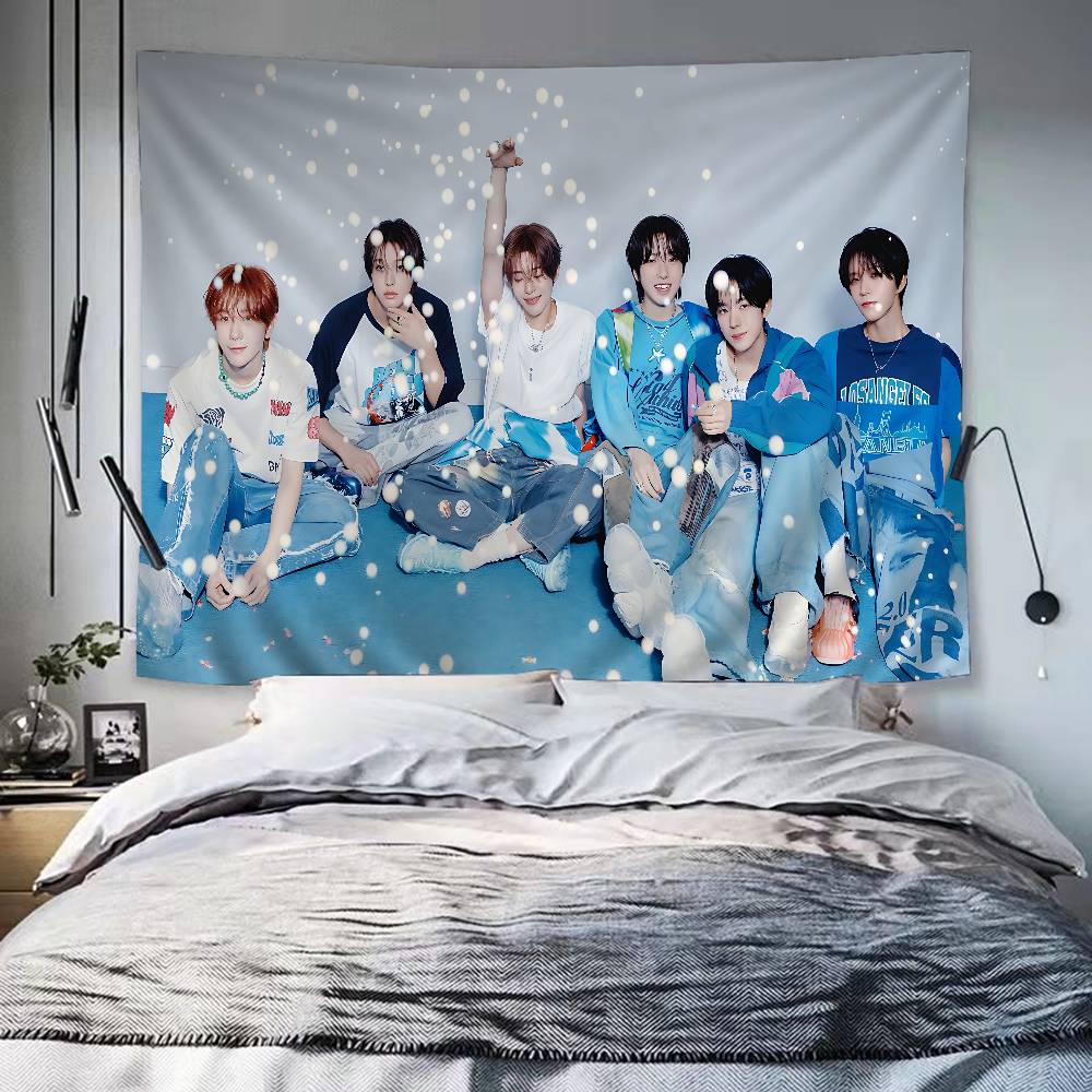 Boy Band NNCT Wish Singer Printed Large Wall Tapestry Wall Hanging Decoration Household Decor Blanket