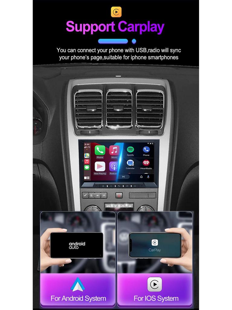 Chevrolet GMC Навигация в автомобиле Android GPS HD Камера заднего вида и CarPlay Плеер