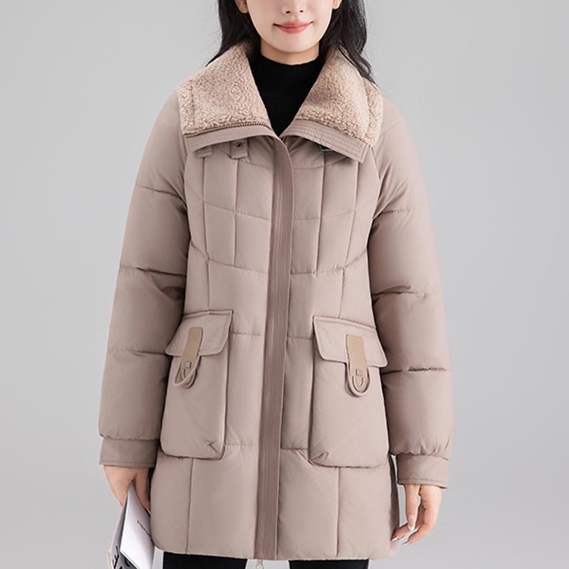 Fashion Woman Long Parkas Winter Coat Plus Size Loose Thick Warm Outerwears Elegant Women's Jackets