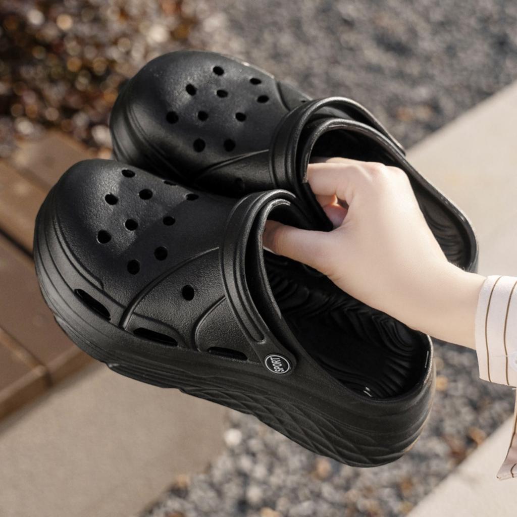 Women's Summer Slippers, Indoor Bathroom, Wear-resistant Couple, Outdoor, Perforated Shoes, Beach Shoes