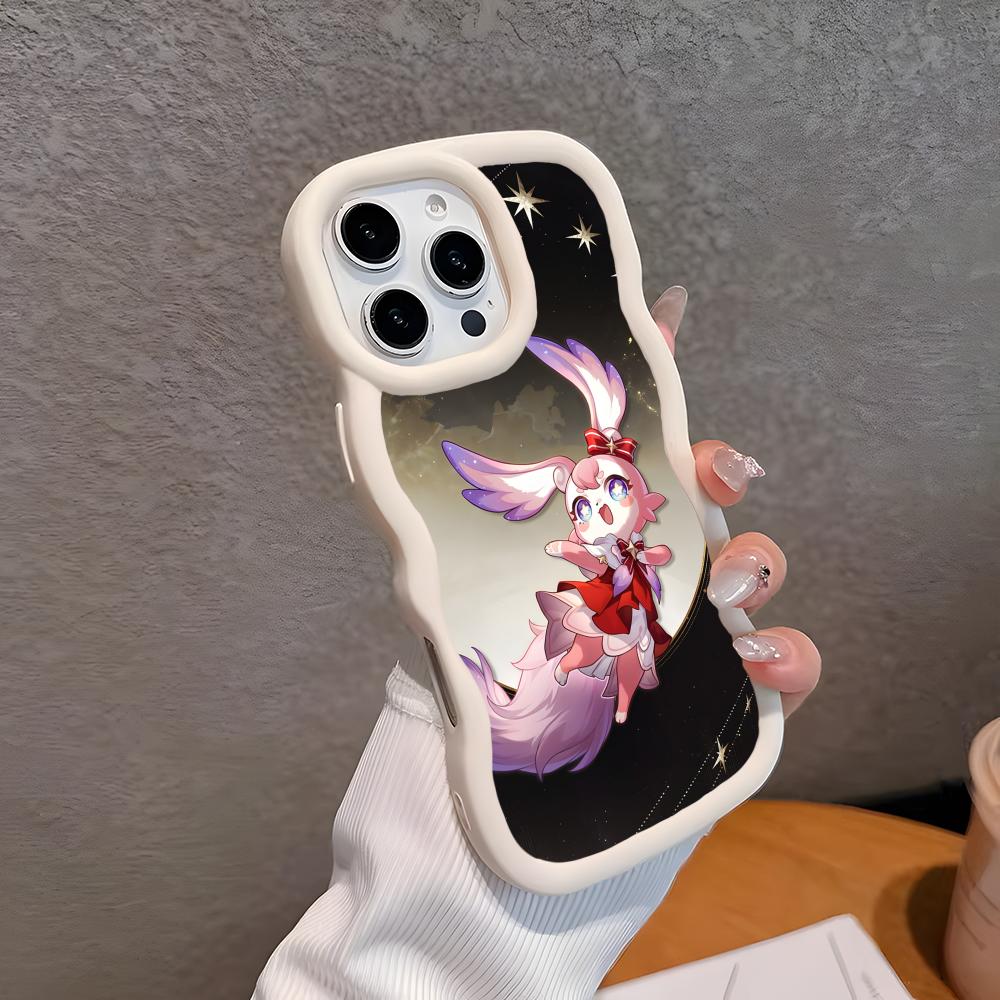 HSR Mem Wavy Edge TPU Mobile Phone Case for iPhone 17 16 15 14 13 12 11 Air Pro Max Plus Colorful Cover