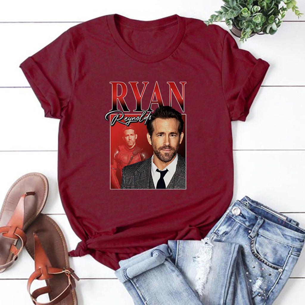 Ryan Reynolds Vintage 90s Tee Ryan Reynolds Tshirt Retro Movies Actor T Shirts Best Friends TShirt Short Sleeve Graphic Tees