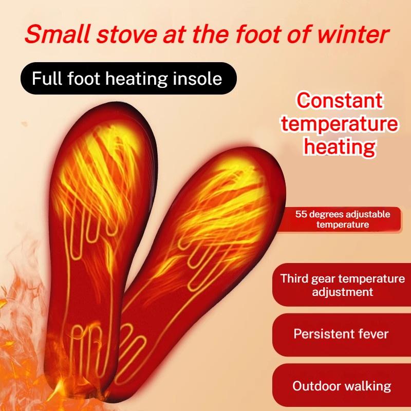 1 пара Зимние Электрические Греющие Стельки Электрическая Грелка для Ног Термостельки для Обуви Унисекс Грелка для Ног Греющие Стельки Теплый Носок Накладка Коврик