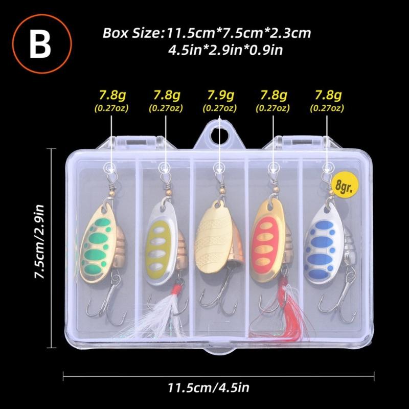6g/8g Spinner Baits with Treble Hook Cast Jigging Spoon Lures Saltwater Sinking Fishing Baits Spinnerbait