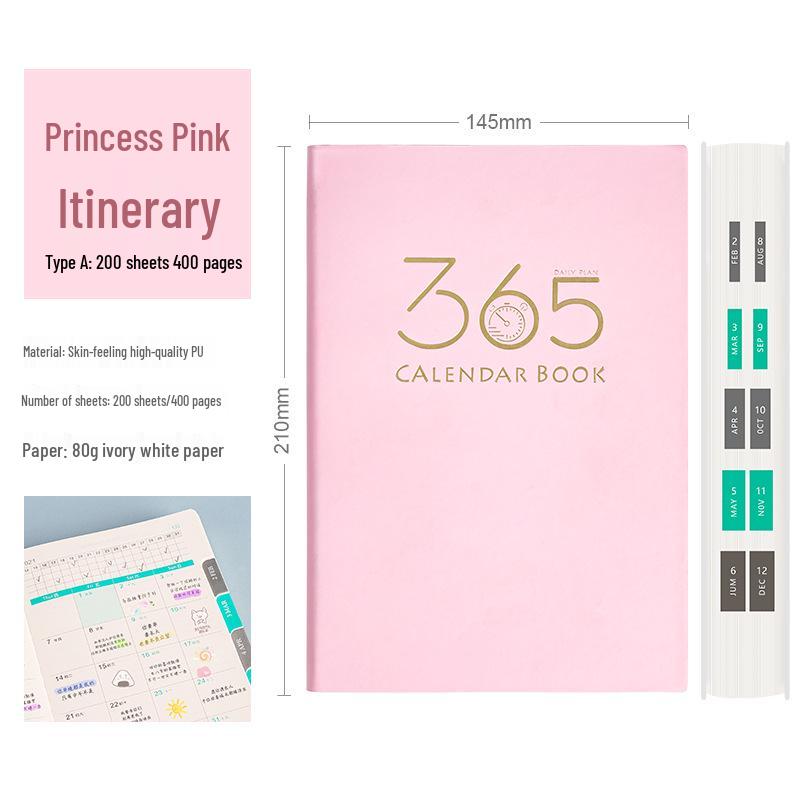 2025 Ноутбук: 365-дневный планировщик для самодисциплины, управления временем и эффективности работы