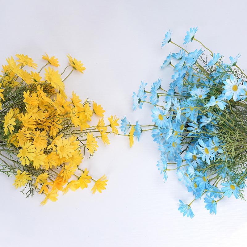 52 см искусственный цветок белой ромашки 5 головок шелковые белые ромашки искусственный цветок букет сделай сам домашний сад вечеринка свадьба украшение