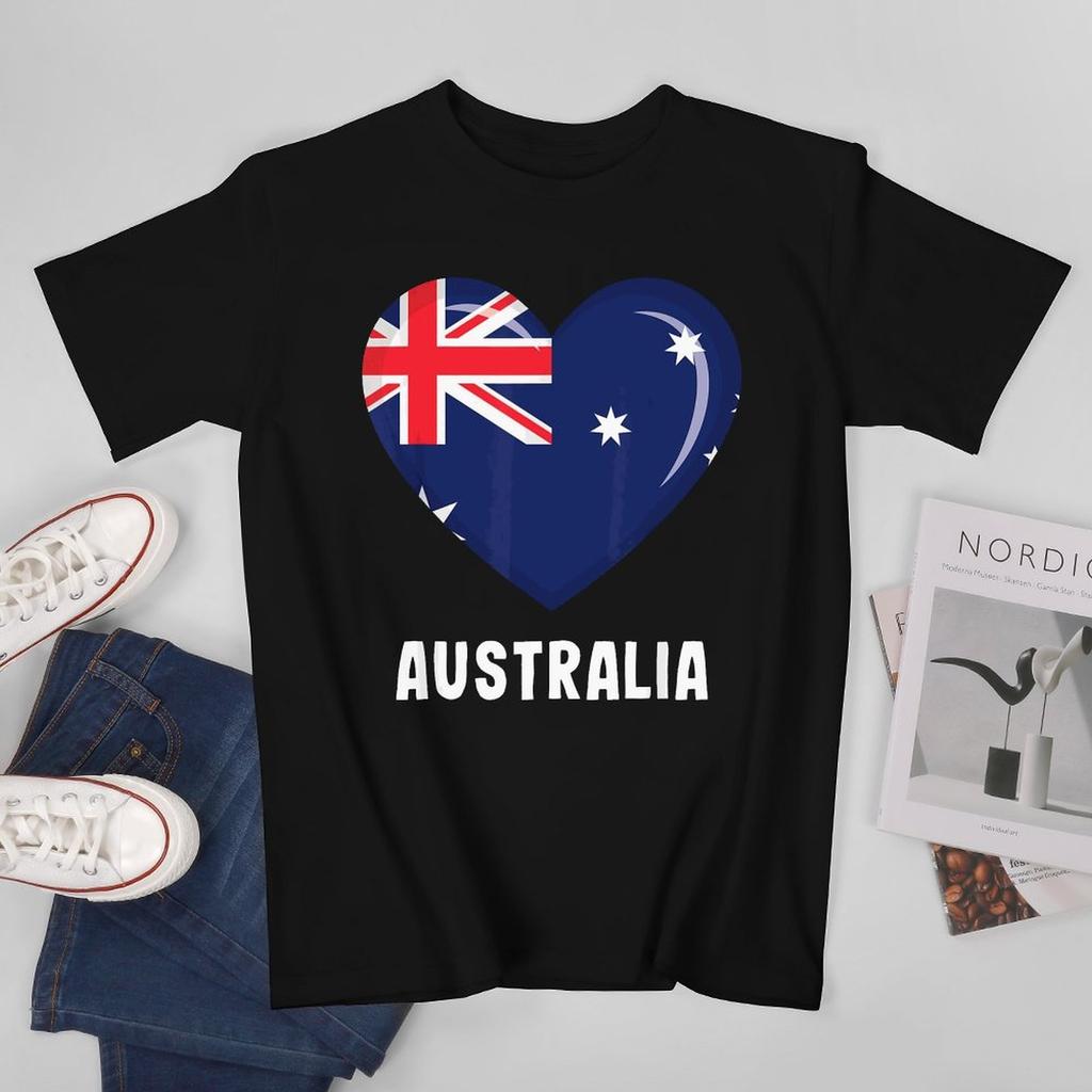 More Design Australia Flag Australian Aussie Unisex Tshirt Tees Tshirt Oneck T Shirts Unisex Boys Clothing 100 Cotton