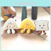 Toast Plush Bread Character Stuffed Doll Keychain For Bookbags And Collectors