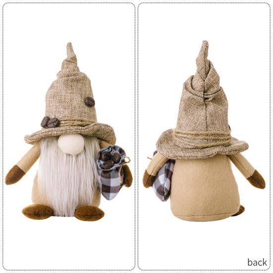 Beautiful Grey Full Beard Gift Comfortable Desktop Faceless Gnome Plush Doll Home Supplies Gnome Plush Ornament