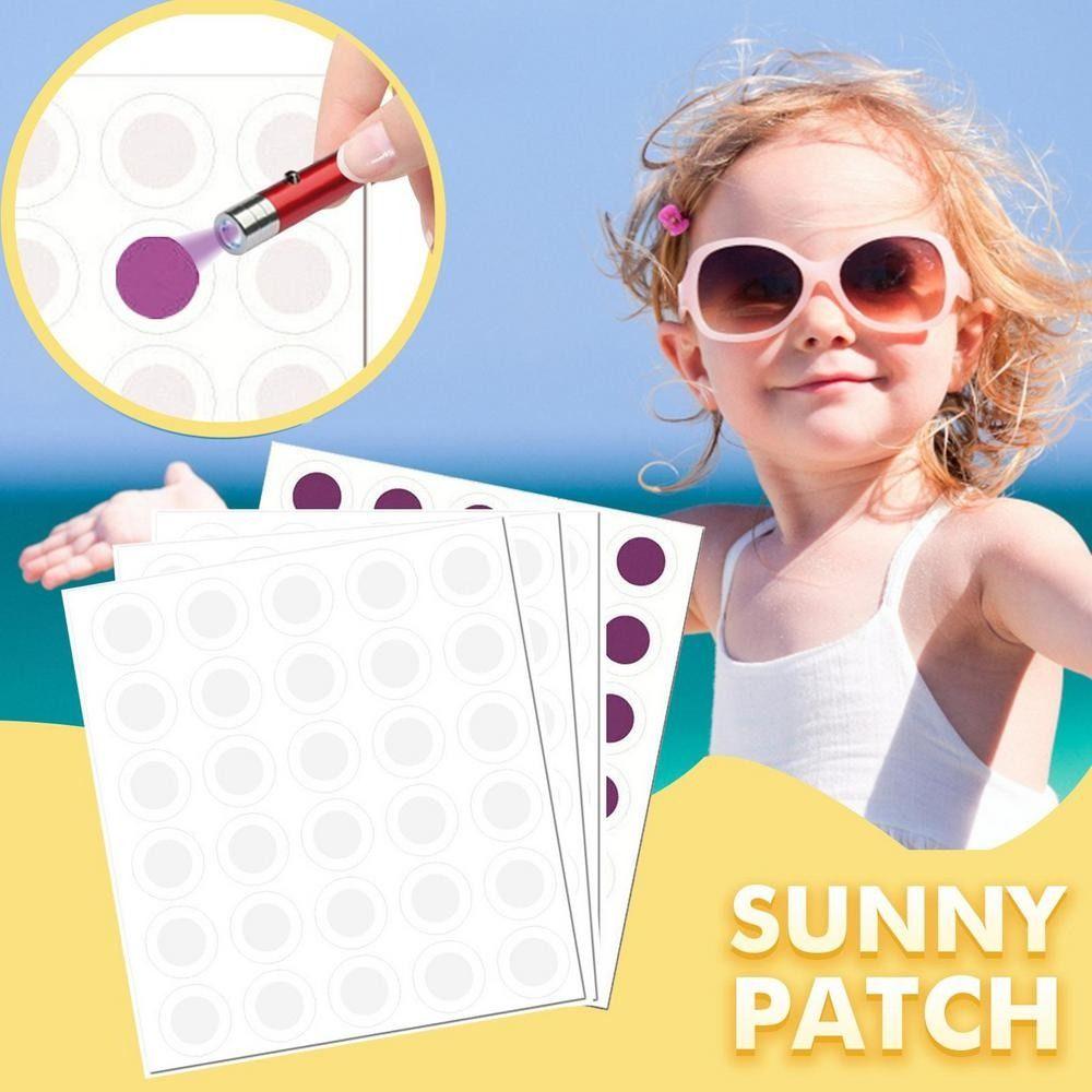 5pcs/set UV Test Stickers Photochromic Self-adhesive Sticker UV Detecting Patches Picnics Hiking