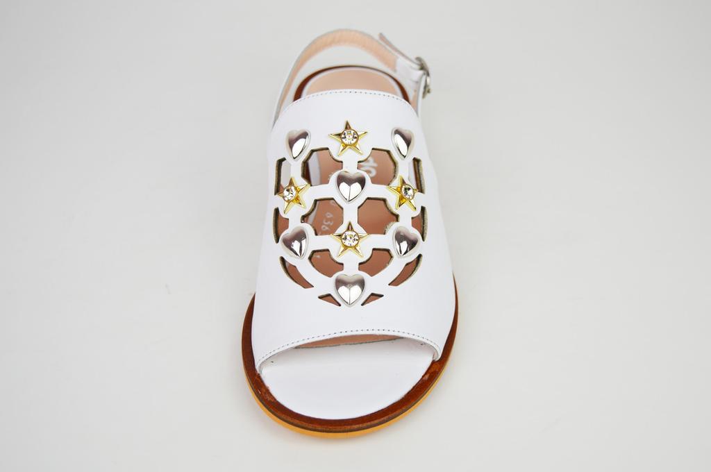 Босоножки Evromoda 6363 36 Белые кожа