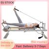 Portable Foldable Pilates Reformer Bed - Body Sculpting Sliding Exercise Equipment for Home Fitness Workout Training