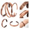 4PCs Adjustable Copper Bracelet Waterproof Bangle Jewelry Stylish Copper Bangle  Casual Outfits