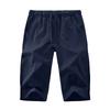 Pants Men's Summer Loose Linen Thin Cropped Pants Men's Straight Leg Pants