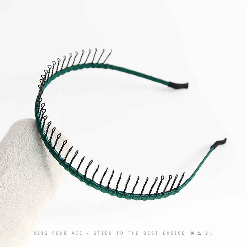 Корейская длиннозубая нескользящая повязка на голову с гребнем головной убор простая повязка на голову с зубцами заколка для волос макияж умывание лица повязка на голову