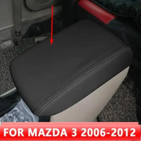 Для Mazda 3 2006 2007 2008 2009 2010 2011 2012 Микрофибра Кожа Автомобиль Центральный Подлокотник Коробка Чехол Автомобиль Интерьер