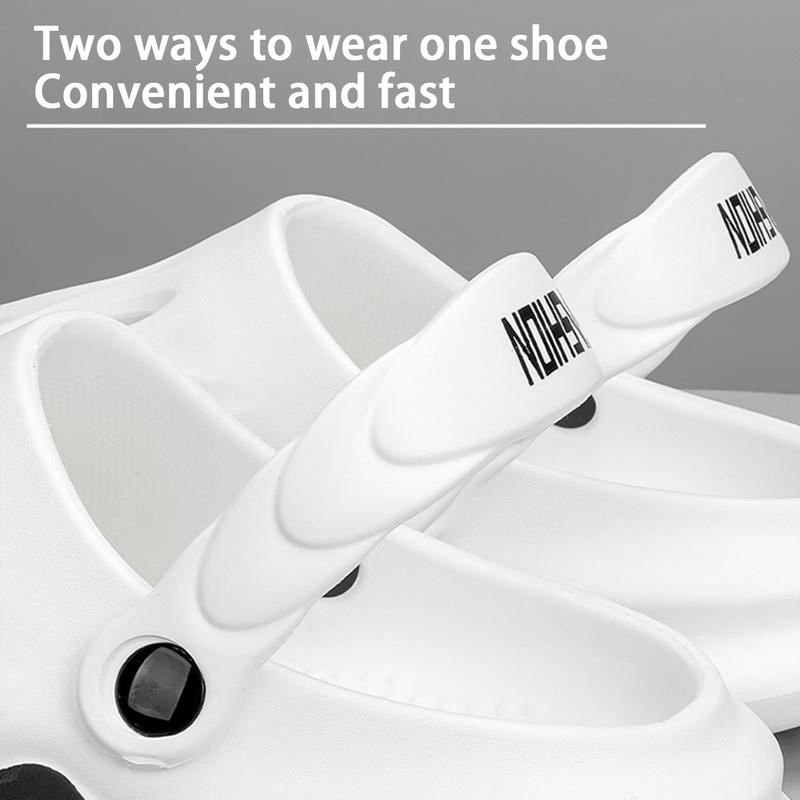 Модные мужские тапочки, удобные уличные сандалии на платформе, сабо, пляжные тапочки, шлепанцы, мужские домашние шлепанцы, обувь для ванной комнаты