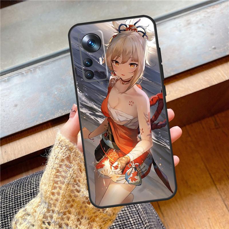 Чехол Genshin Impact Yoimiya для Xiaomi 15 Ultra 13 14 17 Pro Max 13T 14T 15T POCO F7 F5 F6 X3 X5 X6 X7 Pro