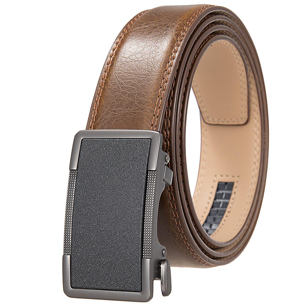 1 шт. матовый мужской ремень с пряжкой, деловой модели, ремень с автоматической пряжкой Ly36-35603-1