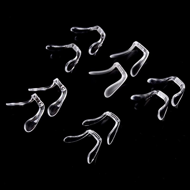 2Pcs Pvc Plastic Anti-Slip Stick On Nose Pads Eyeglass Sunglasses Eye Glasses