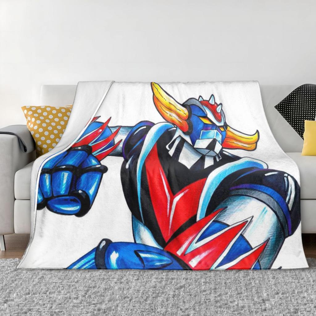 UFO Robot Goldorak Grendizer Аниме Механический Воин Пледы Фланелевый Плед Плюшевый для Кровати Гостиной Путешествий Дома Дивана
