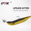 FTK 15 Pcs/1 Pack of Soft Shad Oar Tail Silicone Bait 10 Cm Sea Fishing Lure Off Swimming Bait Swinger Artificial Fishing Tackle
