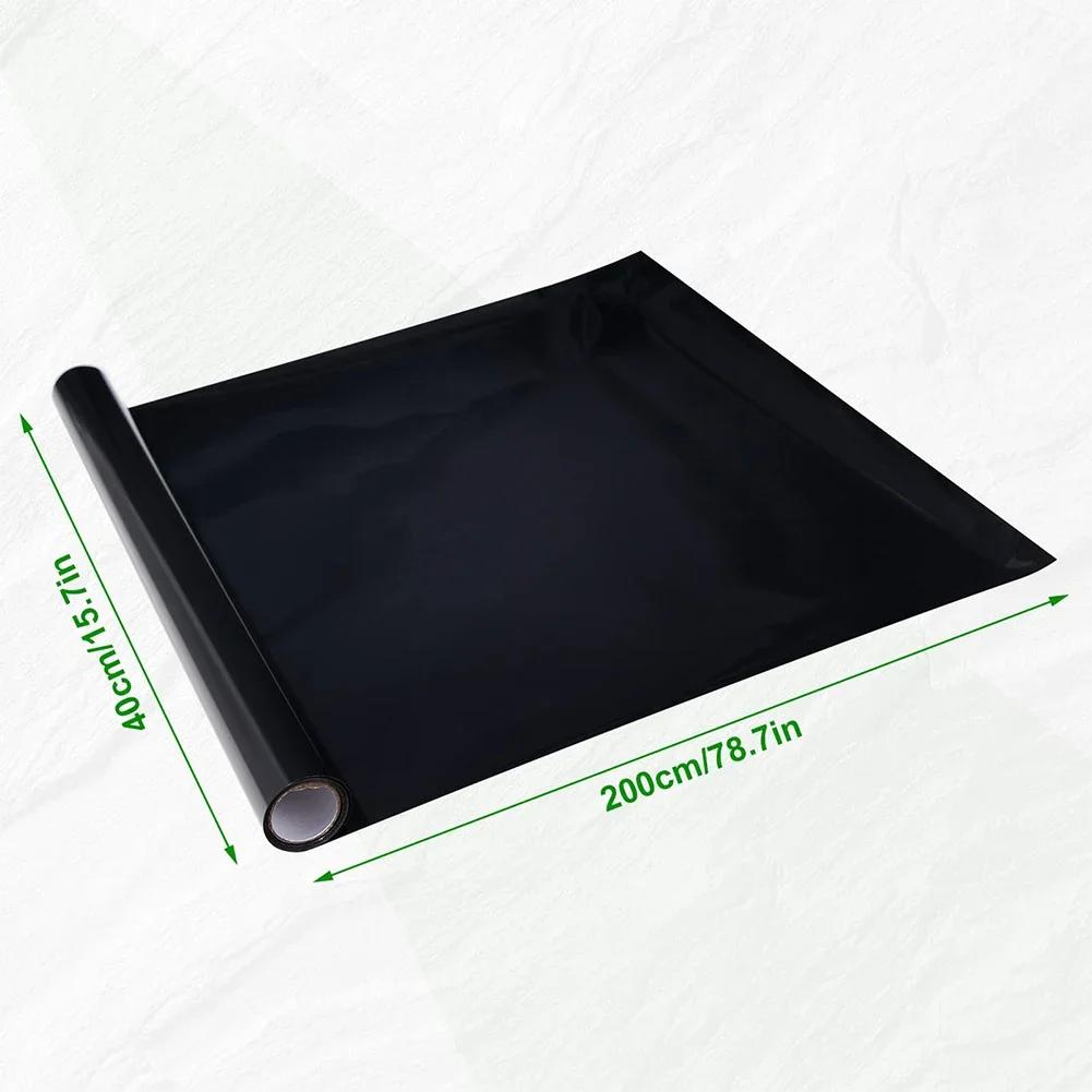 Толстая и легко рвущаяся черная наклейка для фона аквариума, декоративная наклейка для обоев аквариума