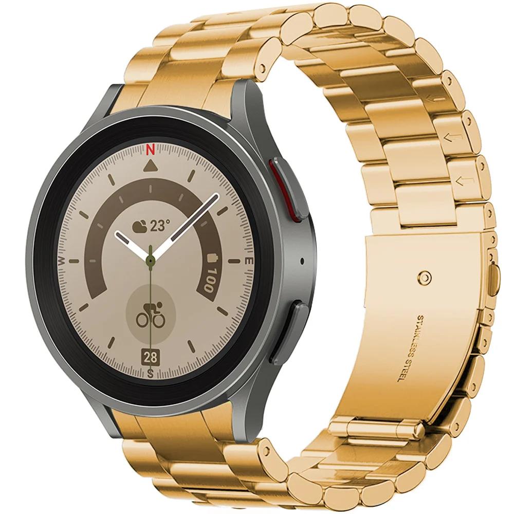 Металлический ремешок Для Samsung Galaxy Watch 6 Classic 47 мм 43 мм 7/6/5/4 44 мм 40 мм Изогнутый интерфейс Браслет Galaxy Watch Pro 45 мм Ремешок