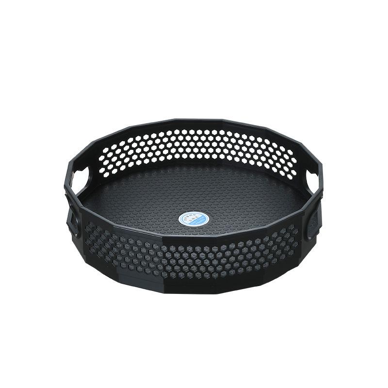 360 Rotatable Tray Kitchen Storage Rack Shelf Plastic Seasoning Spice Jar Plate Condiment Holder Cosmetic Container Organizer