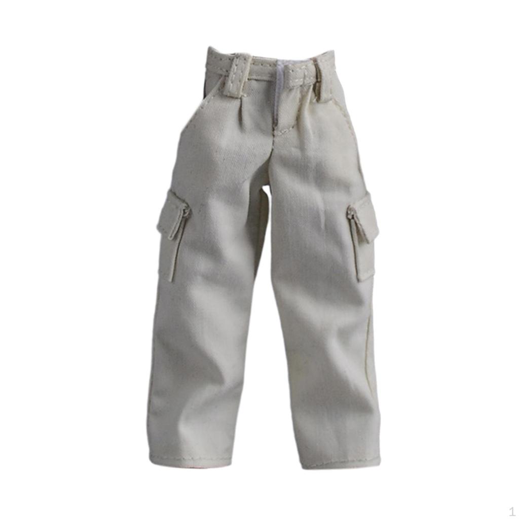 1/12 Action Figure Clothes Doll Costume Pants Mini Fashion Miniature Clothing Dress Up for 6 Inch