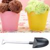 50Pcs/Set Ice Cream Shovel Eco-friendly Food Grade Plastic Yogurt Jam Cake Spoon Spade Kids
