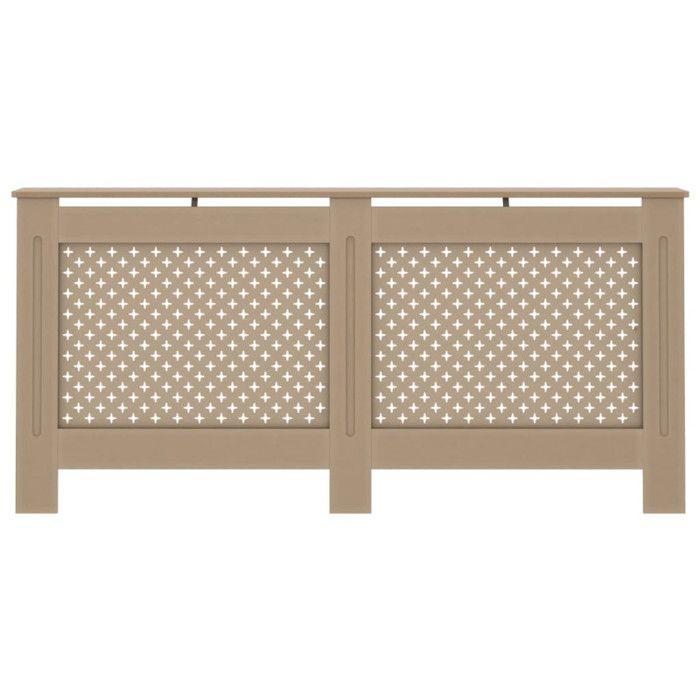 Brown MDF Radiator Cover - vidaXL - 172x19x81 Cm - Decorative Function and Additional Space