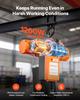 500 kg Electric Chain Hoist, 6 m Lifting Height, 230V Single Phase Overhead Crane with 100 m Wireless & 4.5 m Wired Remote Control, Power Electric