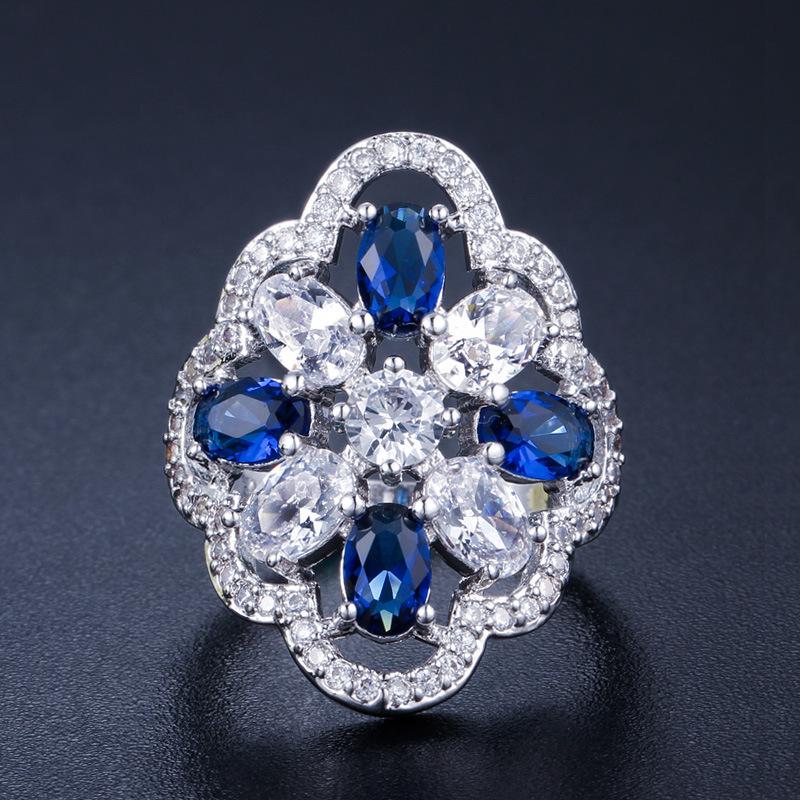 J0076 Popular Ring Aaa Zircon Inlaid Ring