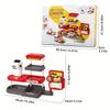 71 шт. ролевые игры игрушки фастфуд игрушки кассовый аппарат реалистичные наборы еды для малышей диспенсер для воды гамбургер сэндвич
