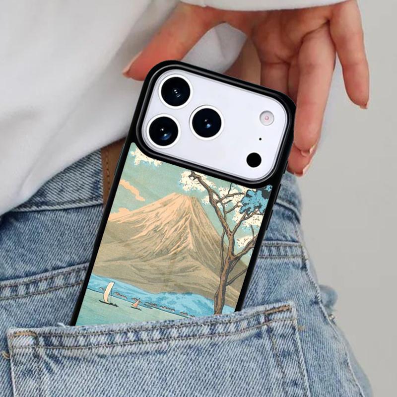 Японский стиль Укиё-э Чехол для телефона Art для iPhone 17ProMax 12 13 14 15 16e 17 Pro Max Plus Air Cover